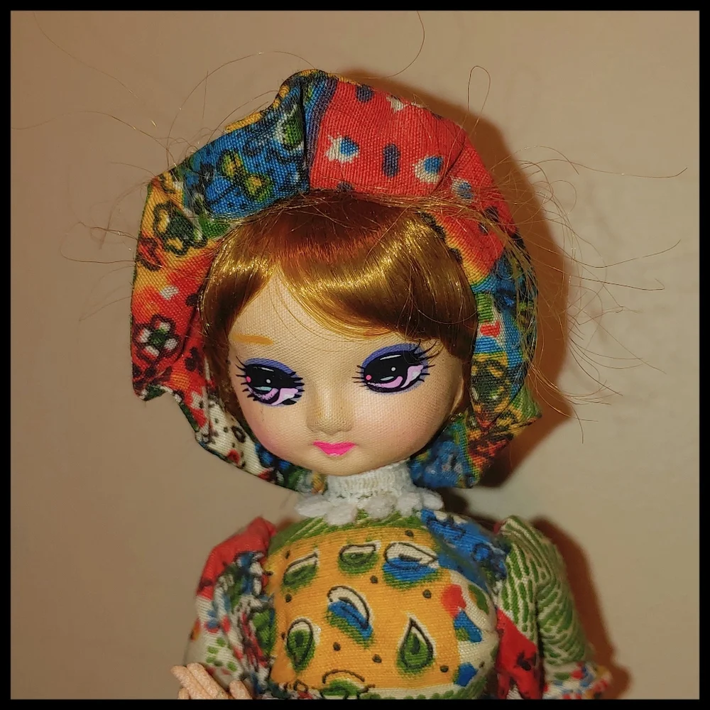 Vintage International Beauties Patchwork Doll